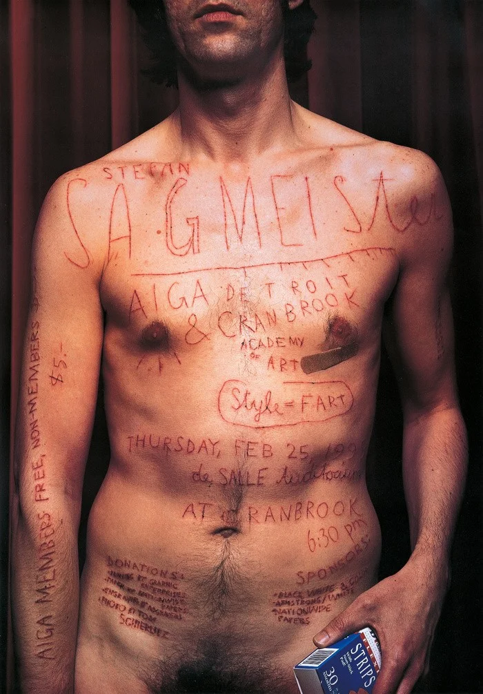 © Stefan Sagmeister, AIGA Detroit Poster (1999).