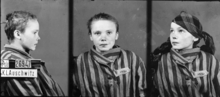 Famous pictures of Czeslawa Kwoka, a young Polish girl who would eventually die in Auschwitz. Taken by Willhelm Brasse.