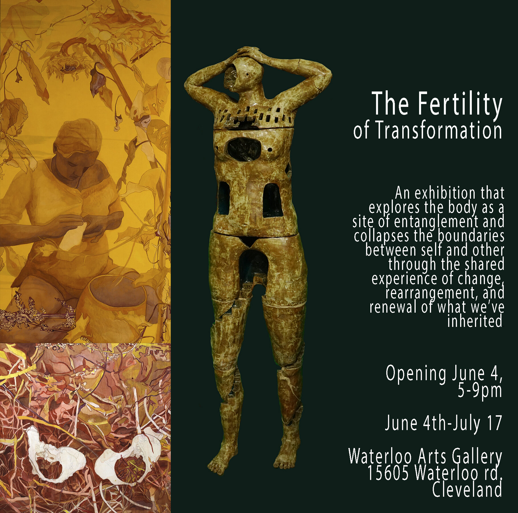  Flyer for two person show with sculptor Kristen Newell. 