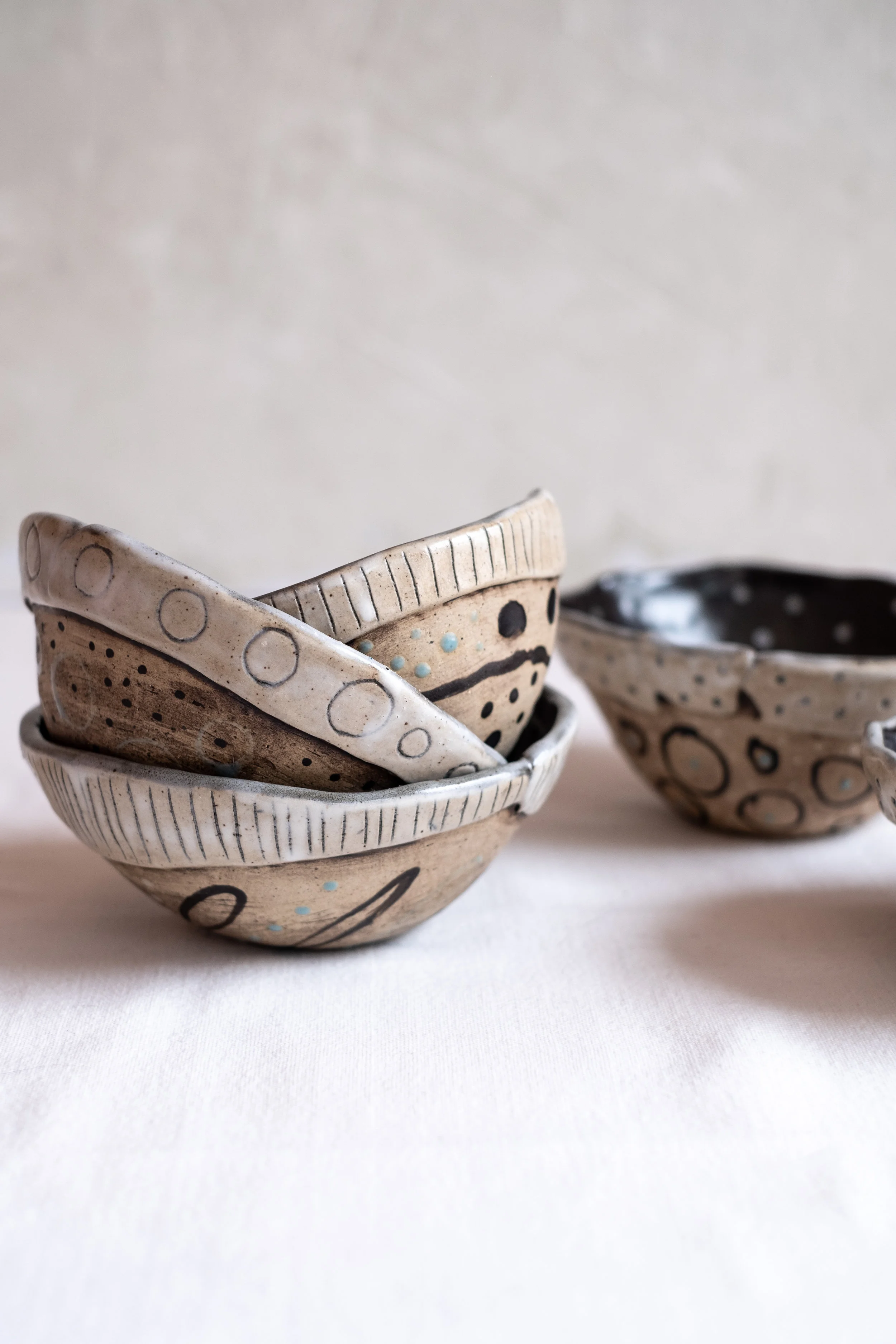 wabi sabi pottery bowls