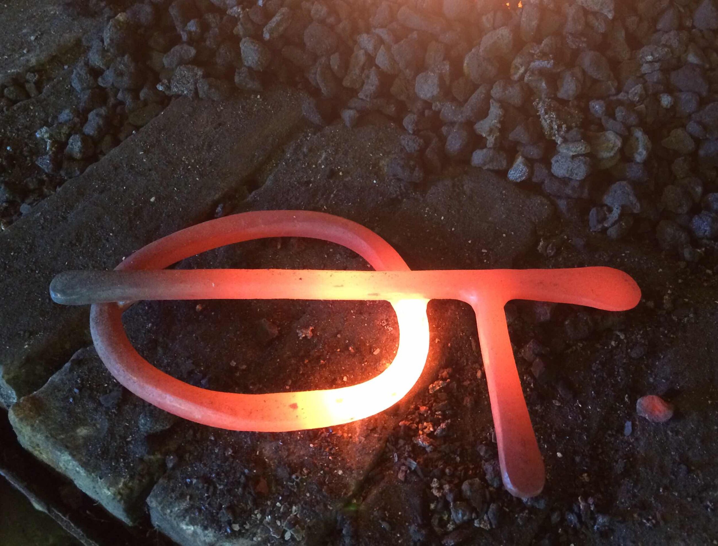 Image Of Emma Tweedie Logo Being Created at Blacksmiths Forge.jpg