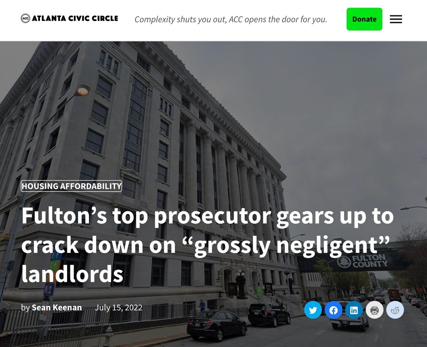 Keeping negligent landlords in check is a welcome move, but it's imperative that the city make sure that tenants in these complexes are protected from rent increases and displacement that might result.

Link in bio for more...