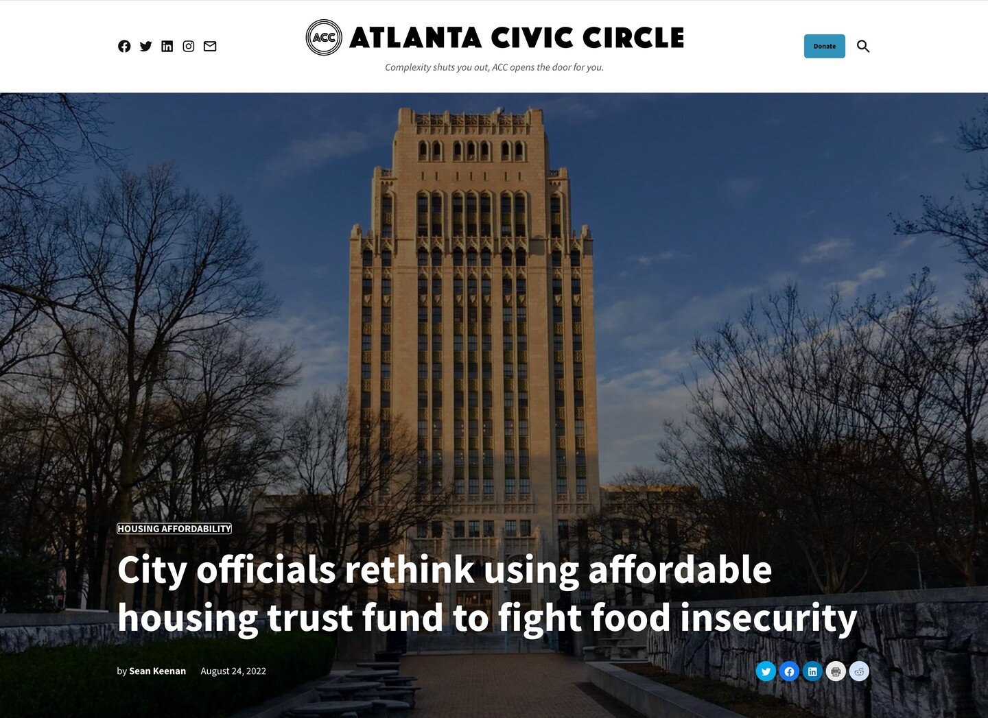 Thank you to @atlcouncil members who were receptive to our feedback about the proposed resolution and the need to keep the affordable housing trust fund intact for its original purpose! And thanks also to Sean Keenan @atl_civic_circle for covering th