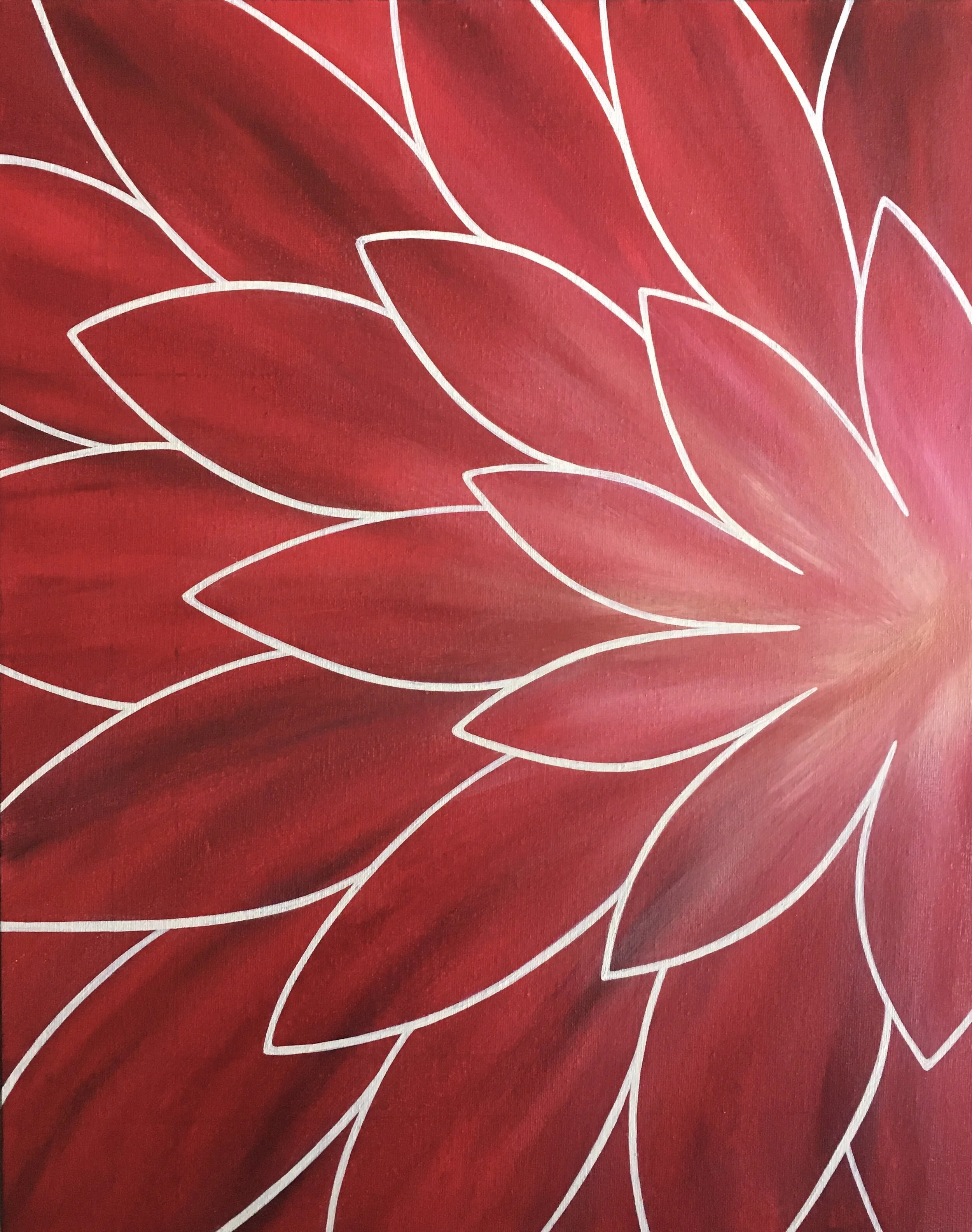 Dahlia Greeting Card