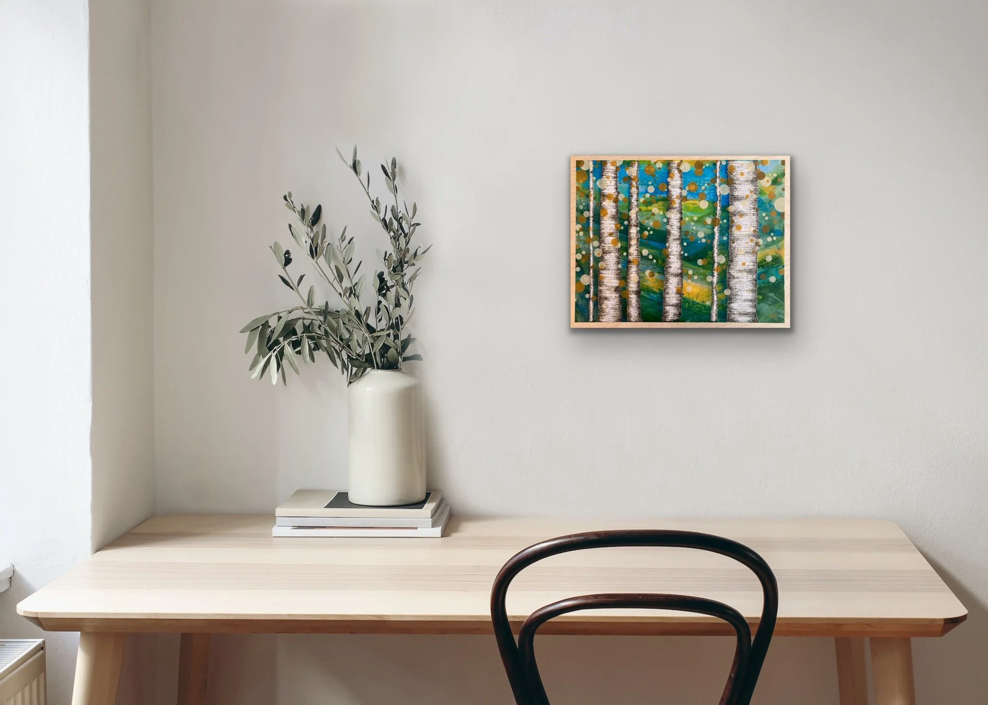 blue green forest in room.JPG