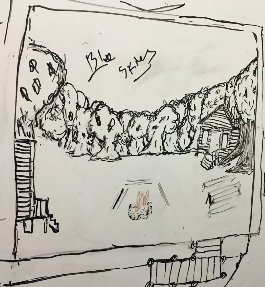 Ascension Day - Initial Whiteboard Sketch