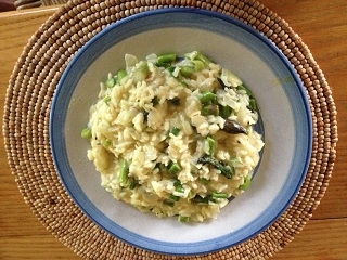 asparagus goat cheese risotto.JPG