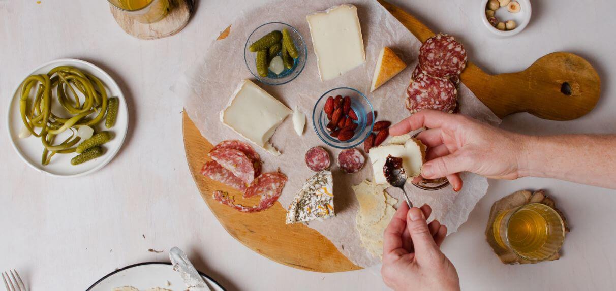 Cheese and Charcuterie Capriole Goat Cheese