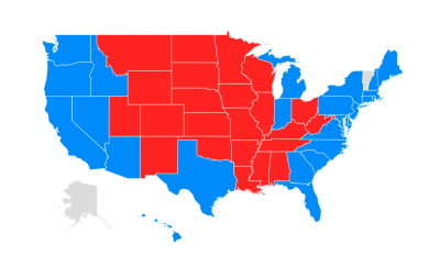SAT vs ACT Map