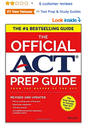 Official ACT Prep Guide Rated 2 Stars