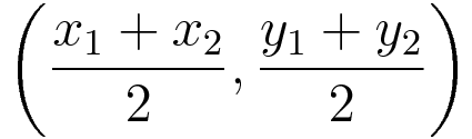 Midpoint formula