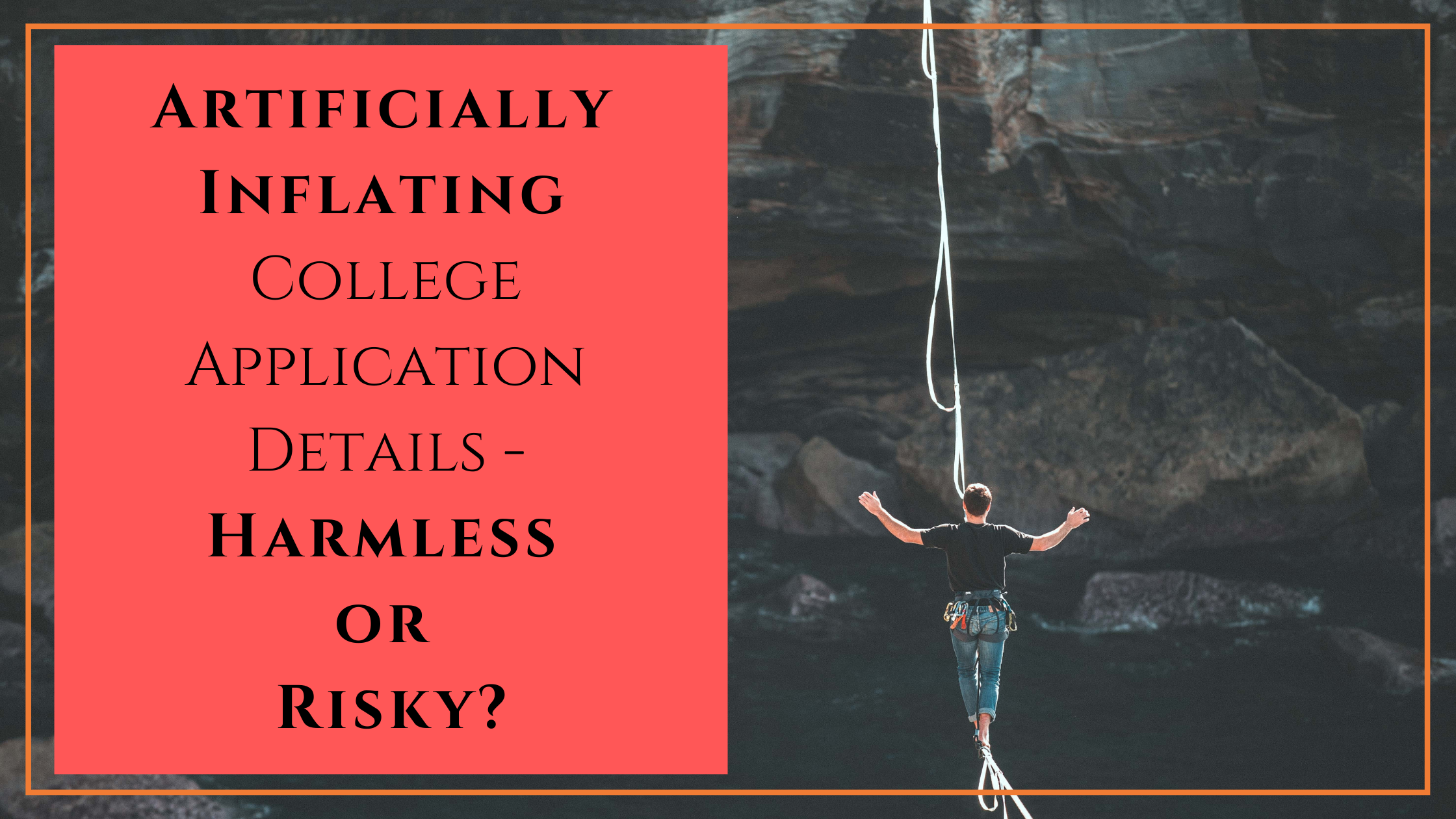Artificially Inflating College Application Details - Harmless or Risky?