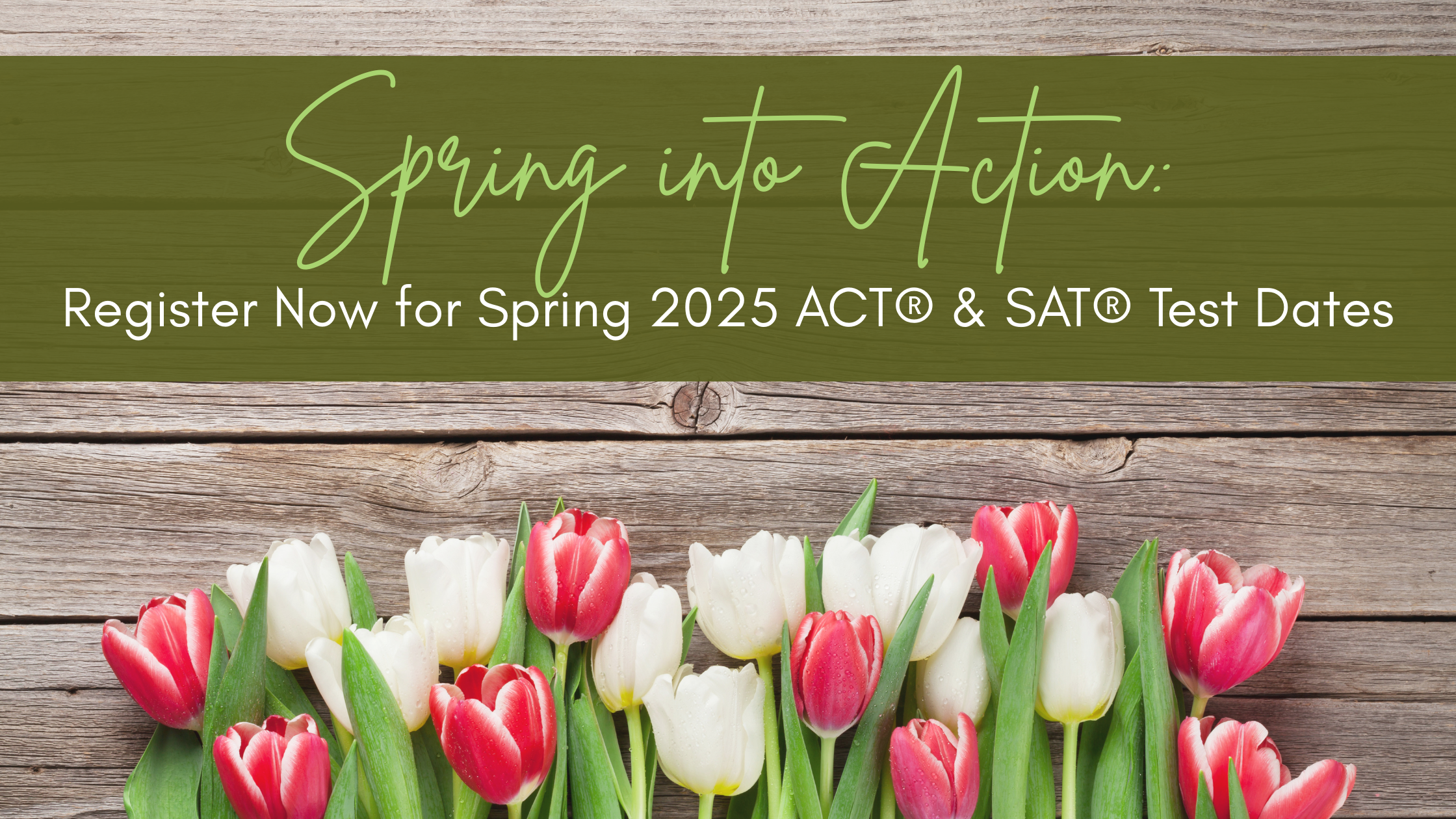 Spring into Action: Register Now for Spring 2025 ACT® &amp; SAT® Test Dates