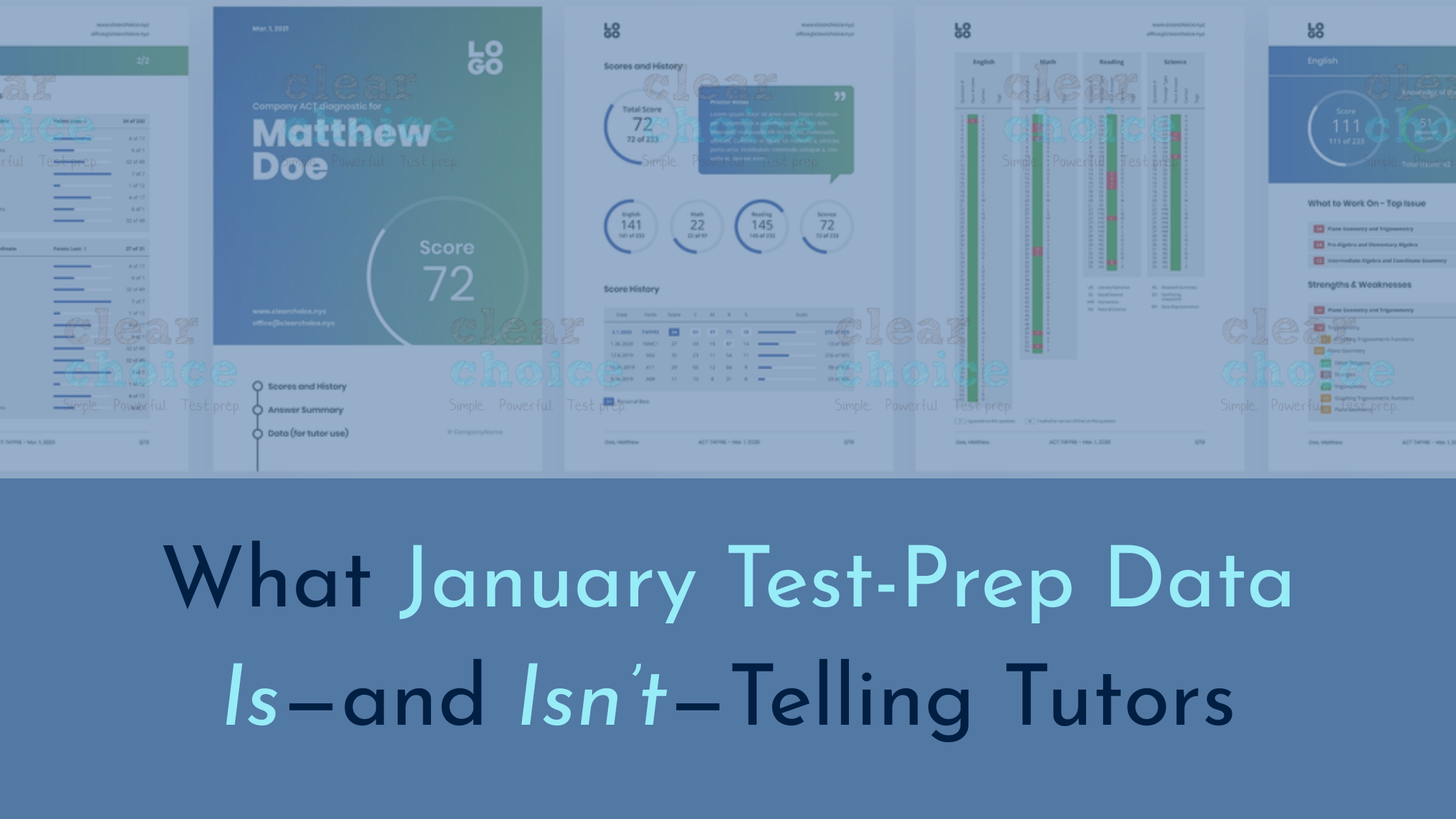 What January Test-Prep Data Is—and Isn’t—Telling Tutors