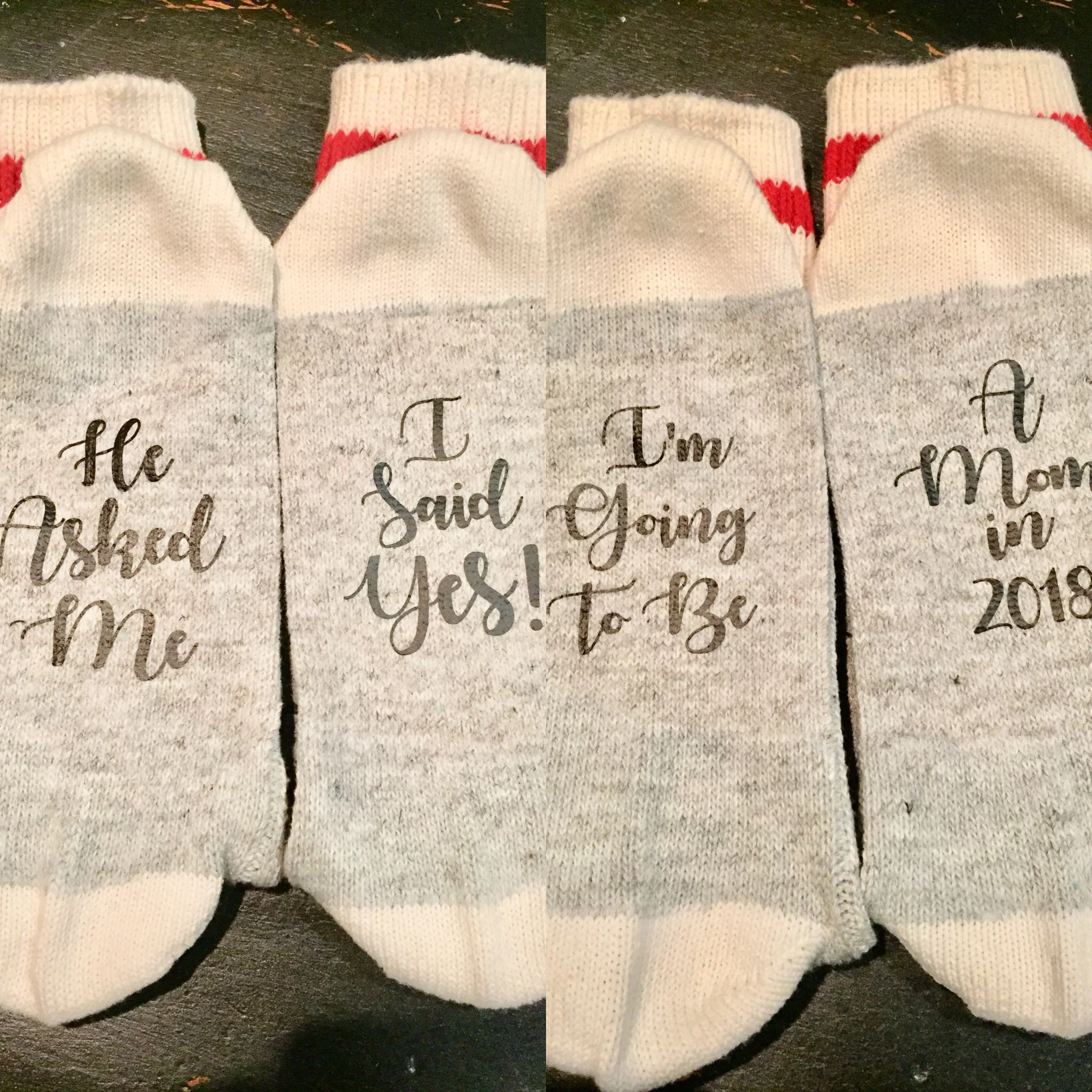 Some custom socks
