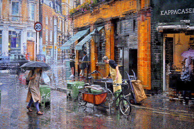 FG021* - "Rainy Day in Borough Market"