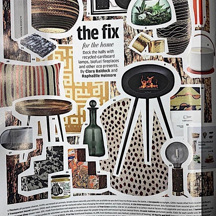 This was a lovely surprise late last year when Nove&rsquo;s burnt cork and brass table light was featured in the Financial Times - How To Spend It supplement. @ft_howtospendit 
A wonderfully curated eco friendly gift guide, 
and Nove was sitting alon