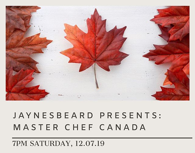 SAVE THE DATE! What would happen if you combined a former Master Chef Canada contestant, an assortment of maple syrup, and 🌈 vibes? Sounds like a great Saturday night to us. You in? We hope you can make it to our last event of 2019.

Tickets go on s