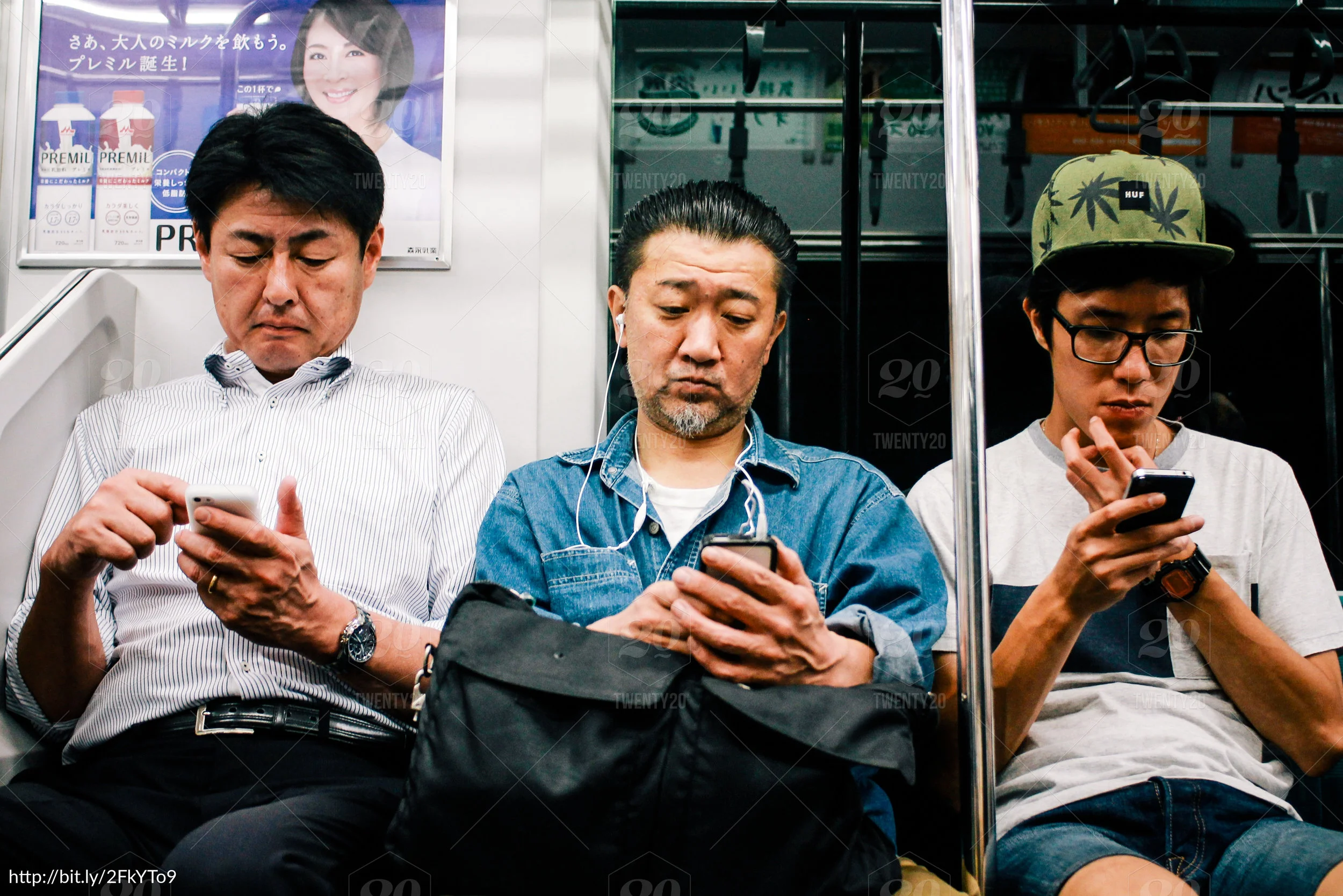 Case and point. An advertiser paid to put their ad in a bus and no one is looking at it. Every single person is on their phone. Probably being served an ad by the competitor for much less