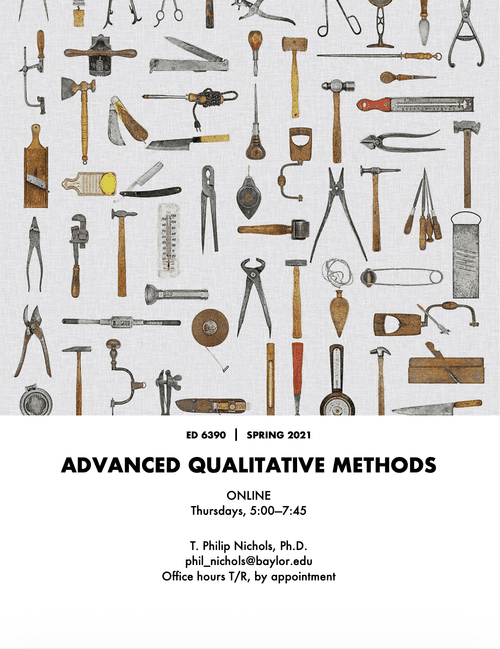 Syllabus cover for Advanced Qualitative Methods