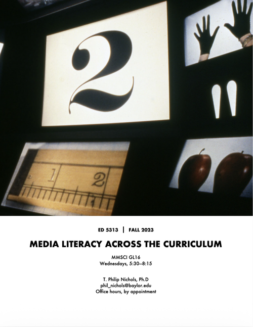 Syllabus cover for Media Literacy across the Curriculum