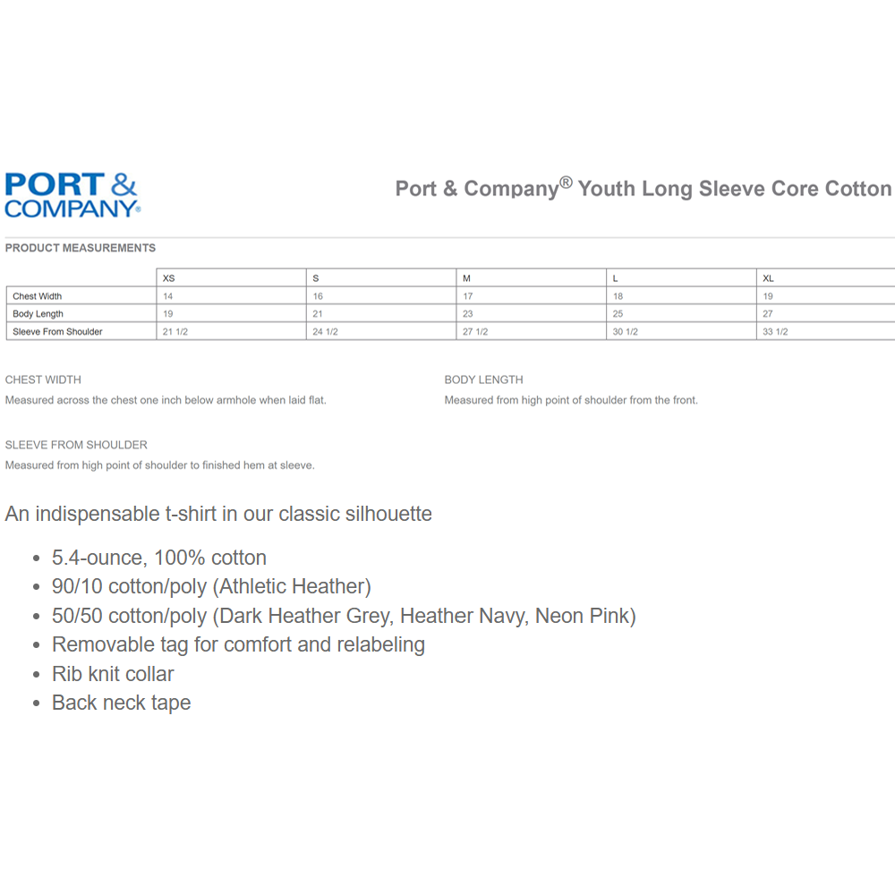 LS YOUTH PC54YLS Specs.png