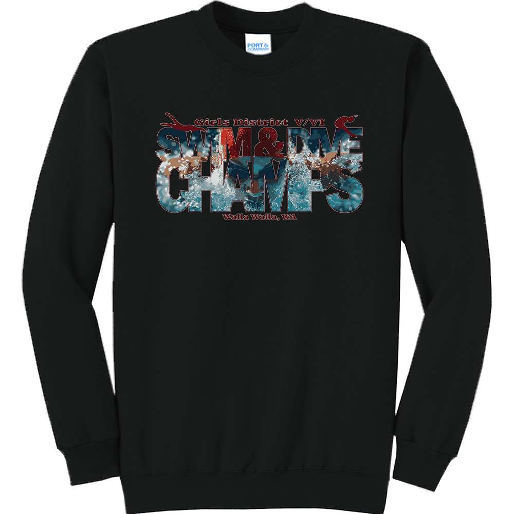 Girls dive champ 2026 Crewneck Black.png