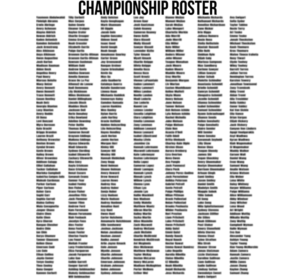 BOYS 2026 DISTRICT ROSTER