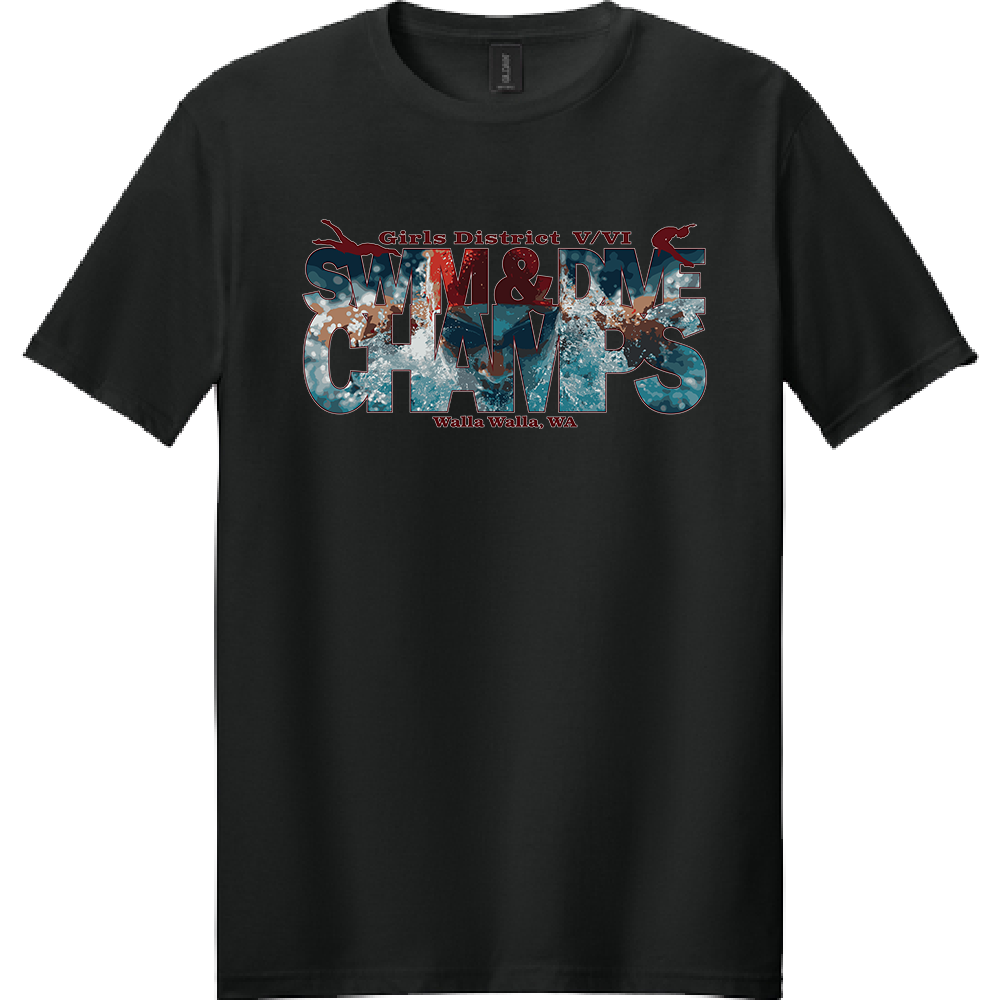 Girls dive champ 2026 Tee Black.png