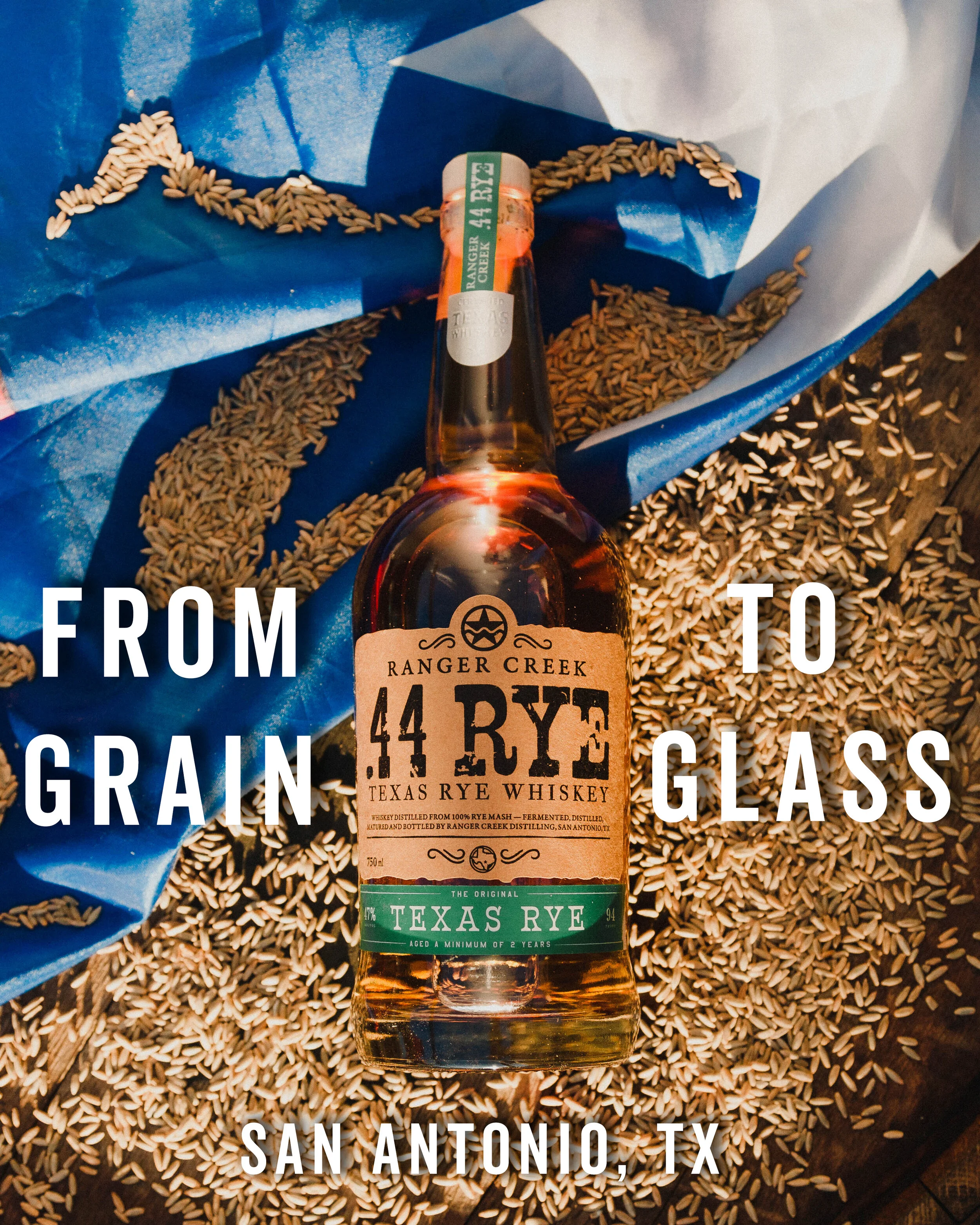 .44 Straight Texas Rye (750ml) — Ranger Creek Brewing & Distilling