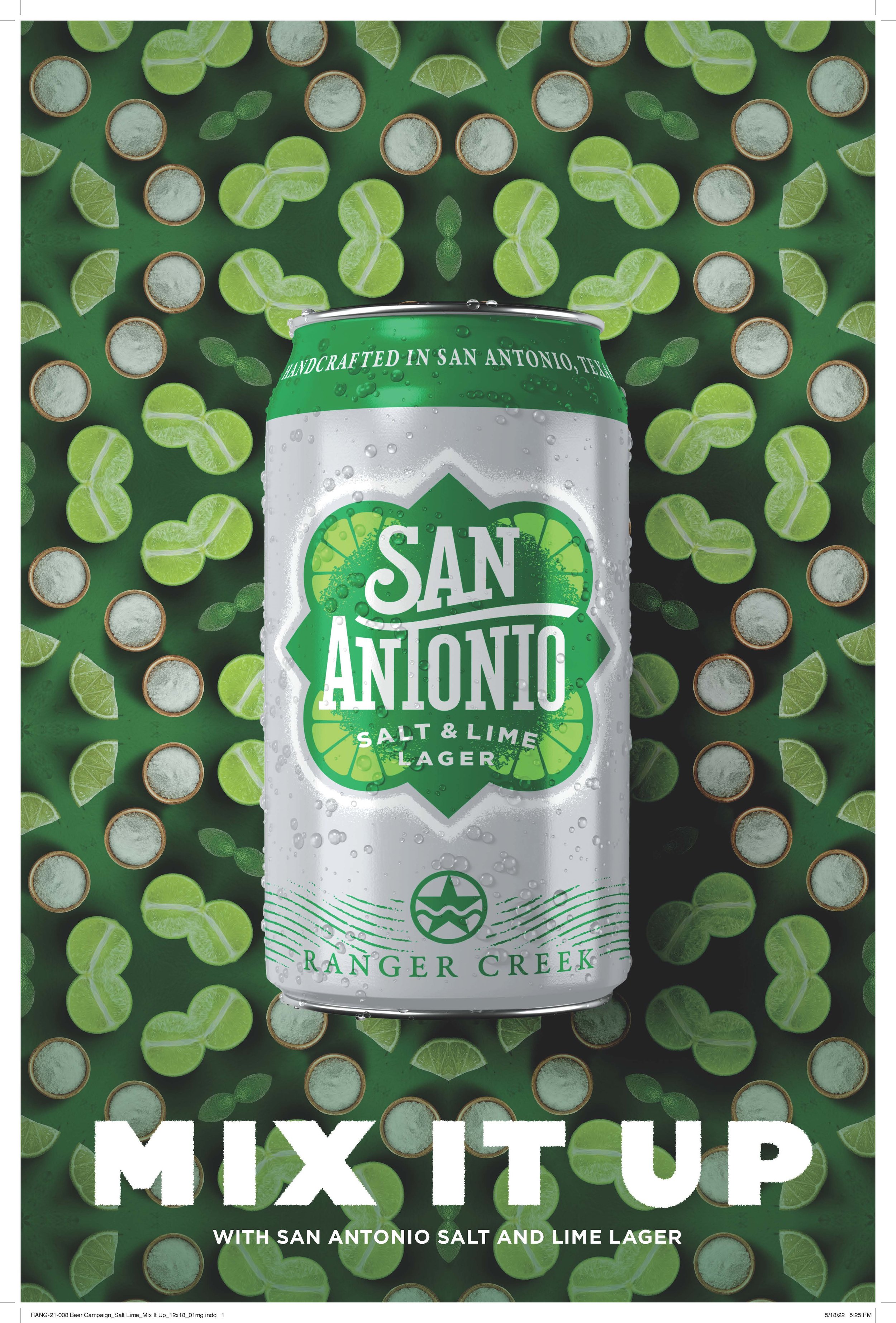 San Antonio Lager Salt &amp; Lime 12x18