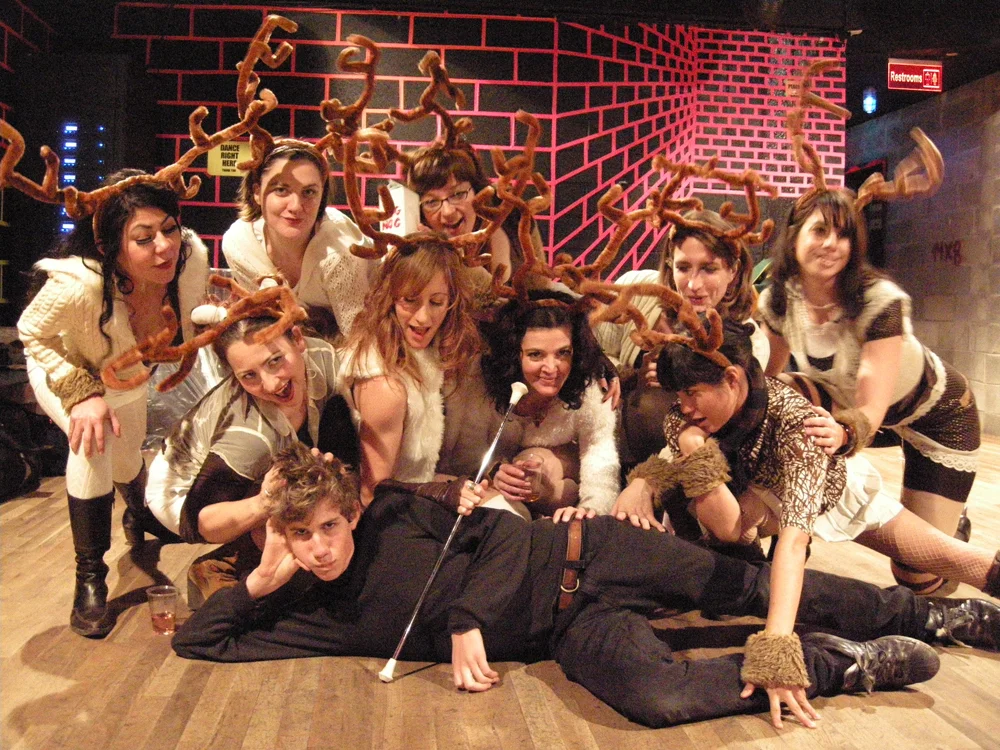 Reindeer at Deitch Holiday Art Party, 2008