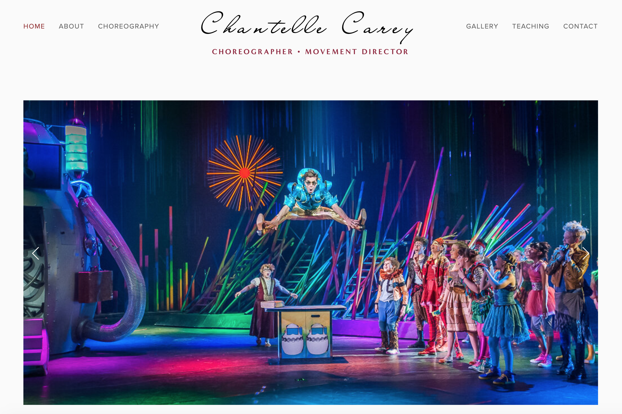 Chantelle Carey: Choreographer Website