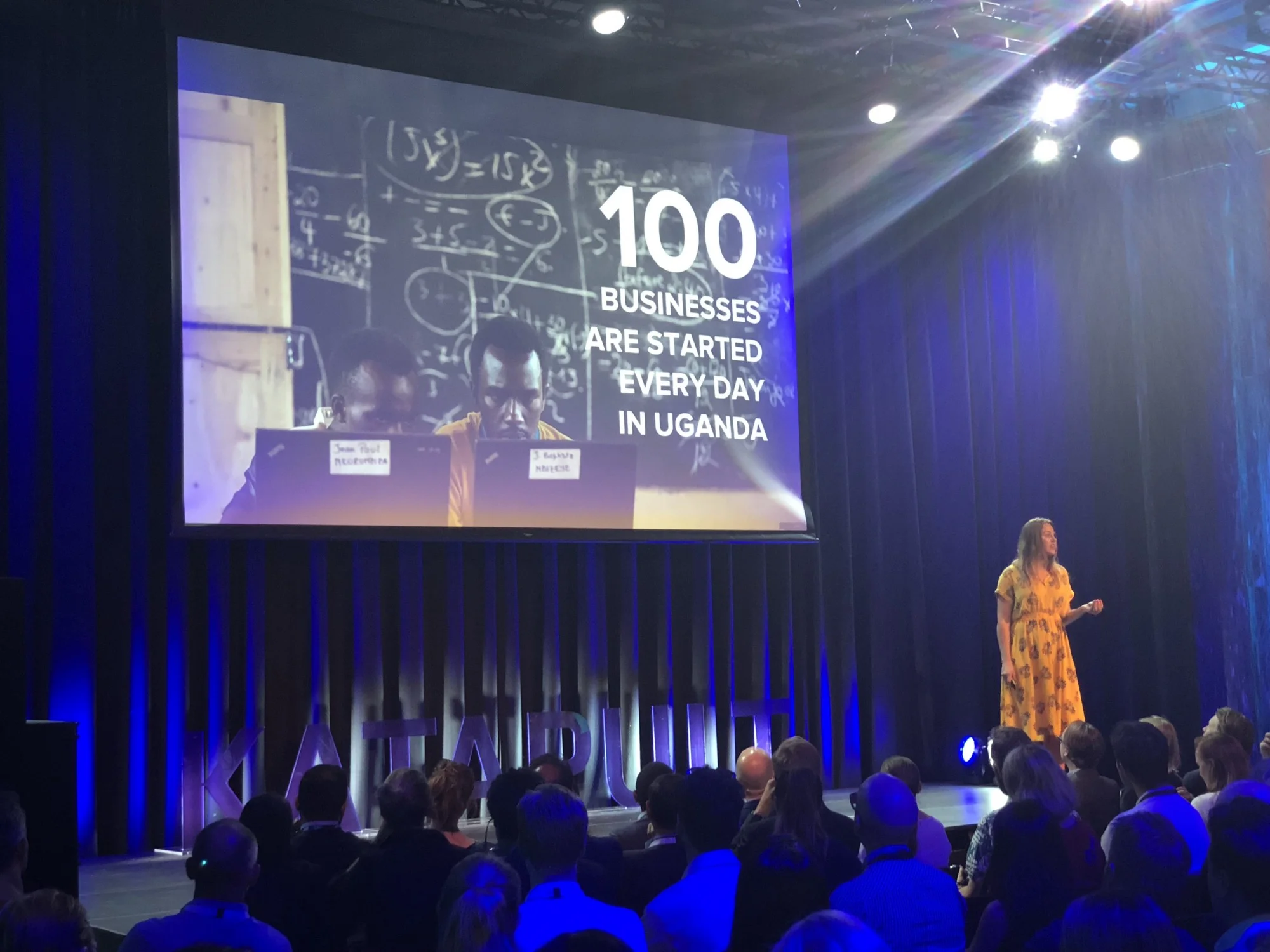 At Katapult Demo Day we presented on stage to 300 Investors
