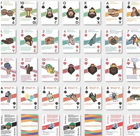 Human Rights Playing Cards by David Haro