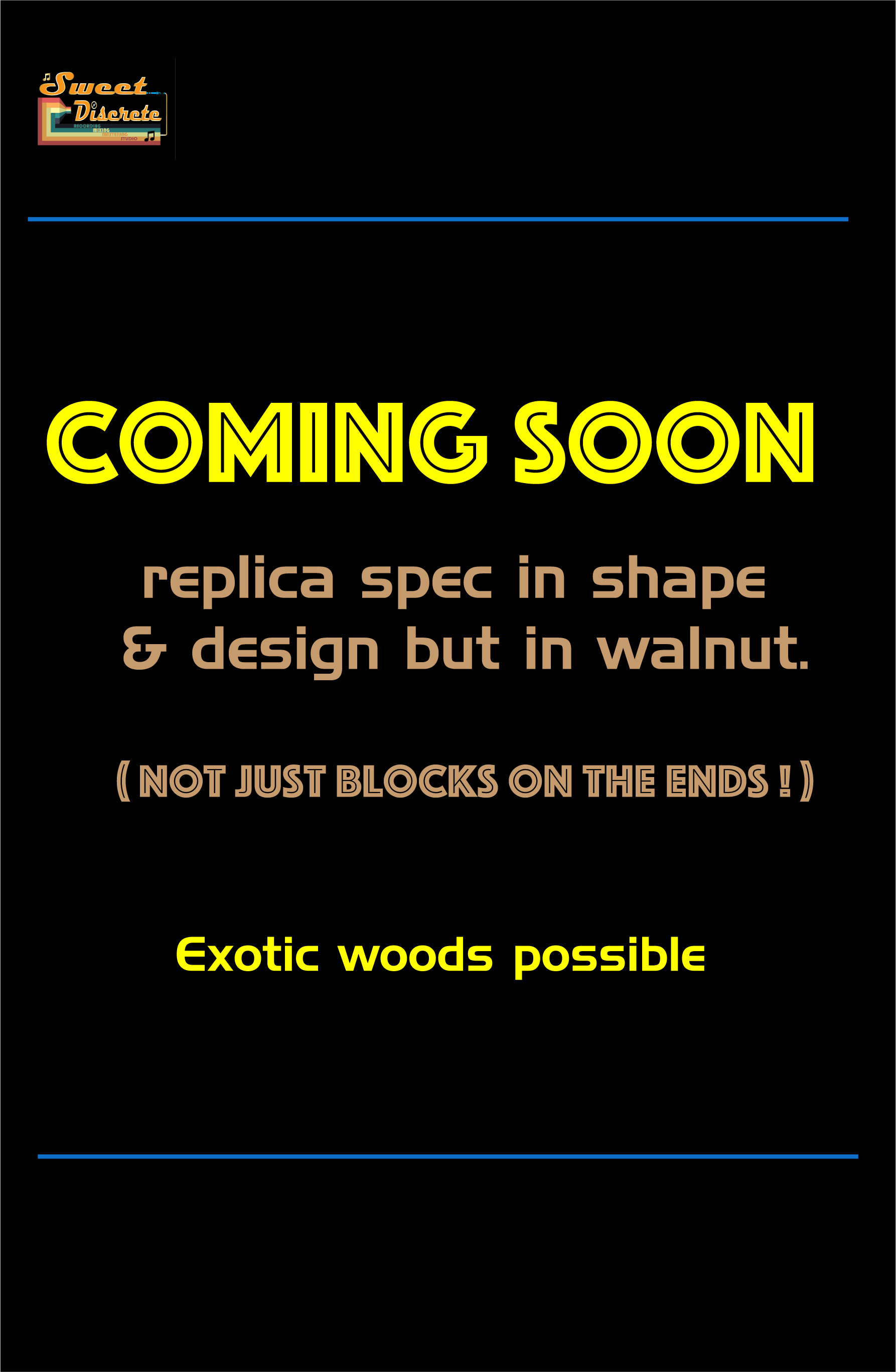 Yamaha DX7 Wooden end cheeks ( pair ) in replica style shape