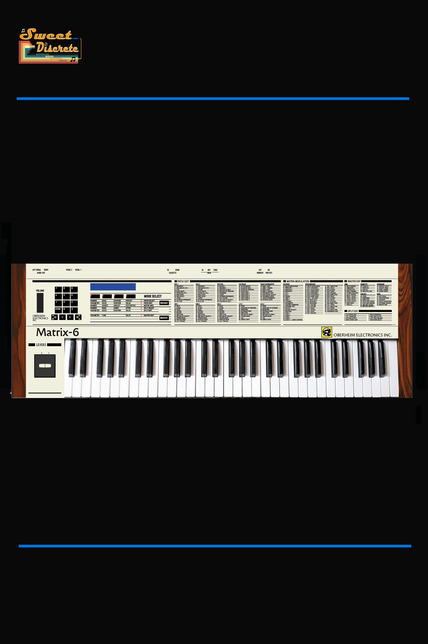 Oberheim Matrix 6 gets fresh look again — Sweet Discrete