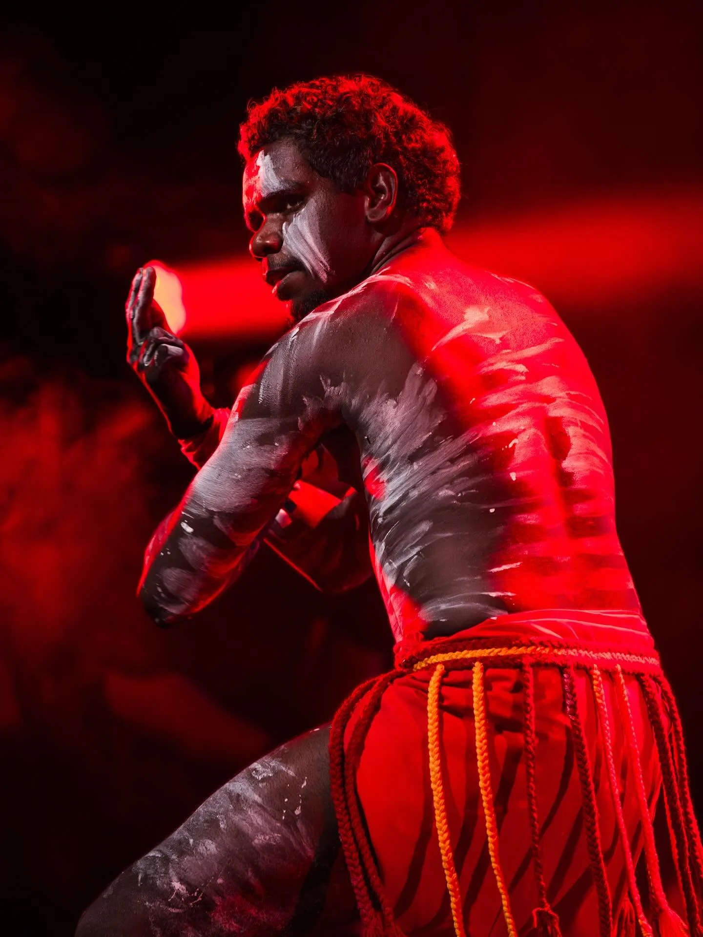 🚩 The Red Flag Dancers of Numbulwar, dancing their age-old stories of cultural exchange with the Makassar people of Indonesia, at the 2025 National Indigenous Music Awards.