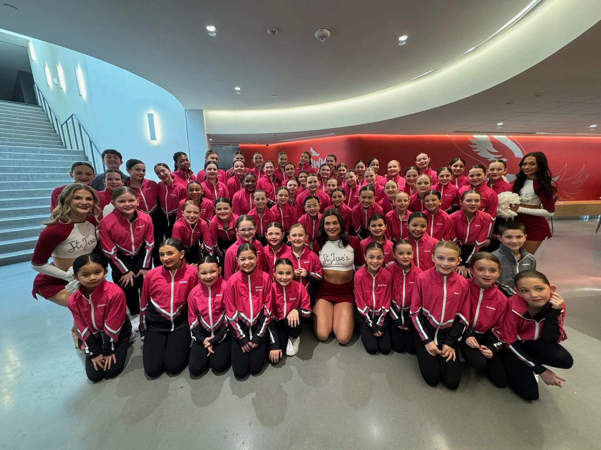 We are so proud of the TOCD Dance Team, who was the halftime performance at @saintjosephs Basketball's game vs. @universityofdayton this past weekend!! Awesome job, everyone 🏀❤️