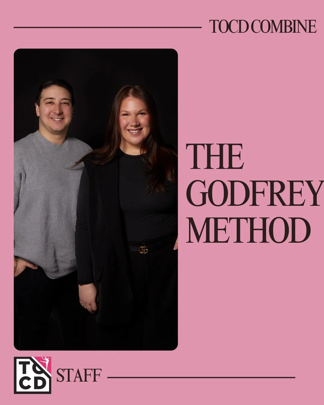 The TOCD Combine is coming in hot 🔥 and our first staff members are @thegodfreymethod! Founded by Jonathan and Chelsea Godfrey in 2020, their research-backed approach offers more than just technique &mdash; it emphasizes strength, body awareness, an