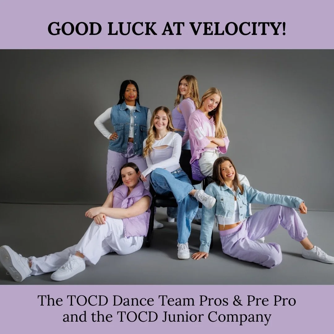 Good luck to our TOCD Dance Team and TOCD Junior Company members attending Velocity in New Jersey this weekend! 

Dance Team Photos by @sandrienbphotography 
Junior Company Photots by @myxmodemedia