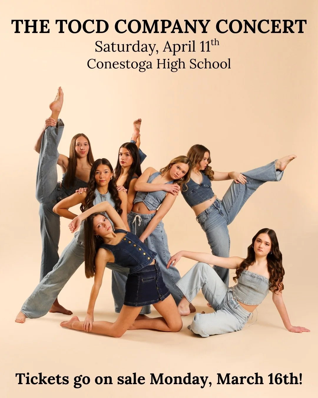✨ Mark your calendars! ✨

Join us on Saturday, April 11th for our highly anticipated Company Concert featuring the incredible TOCD Company dancers! 💃🕺 This special event will showcase all of their hard work, passion, and stunning pieces you won&rsq