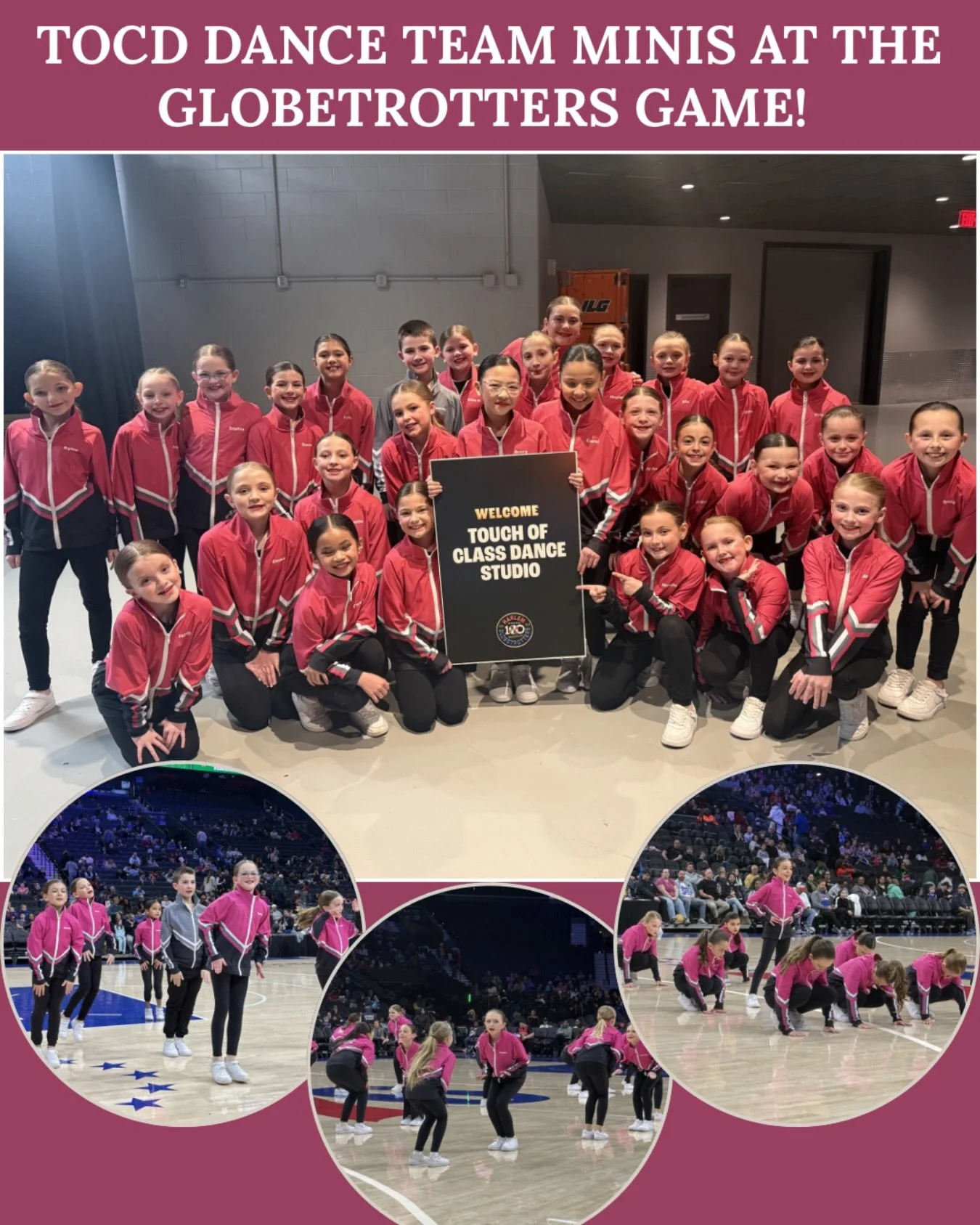 🏀✨Our TOCD Dance Team Minis lit up the court performing at halftime for the Harlem Globetrotters! ✨🏀

From the bright lights to the big arena crowd, these dancers brought confidence, smiles, and unstoppable energy. We are beyond proud of how they r