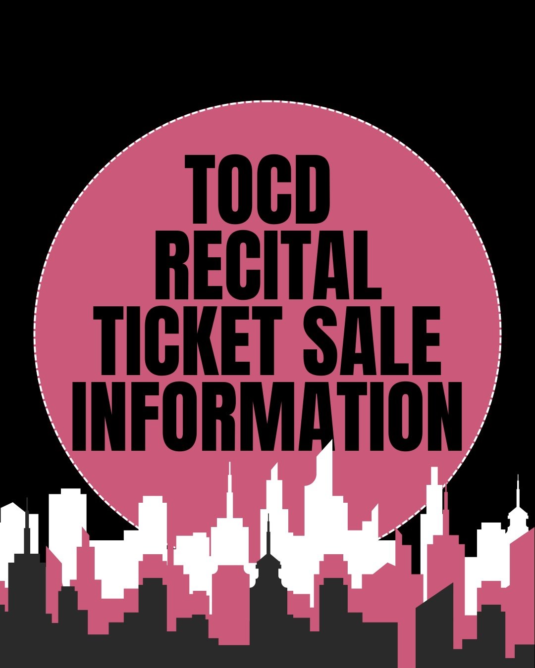 🎟️✨ IT&rsquo;S TICKET DAY! ✨🎟️

Recital tickets for our 47th Season &ndash; &ldquo;TOCD Town Center&rdquo; go on sale TODAY! 🏙️💃🕺

🚨 Parents, please remember: ticket sales are staggered by show, so be sure to double-check the exact on-sale time
