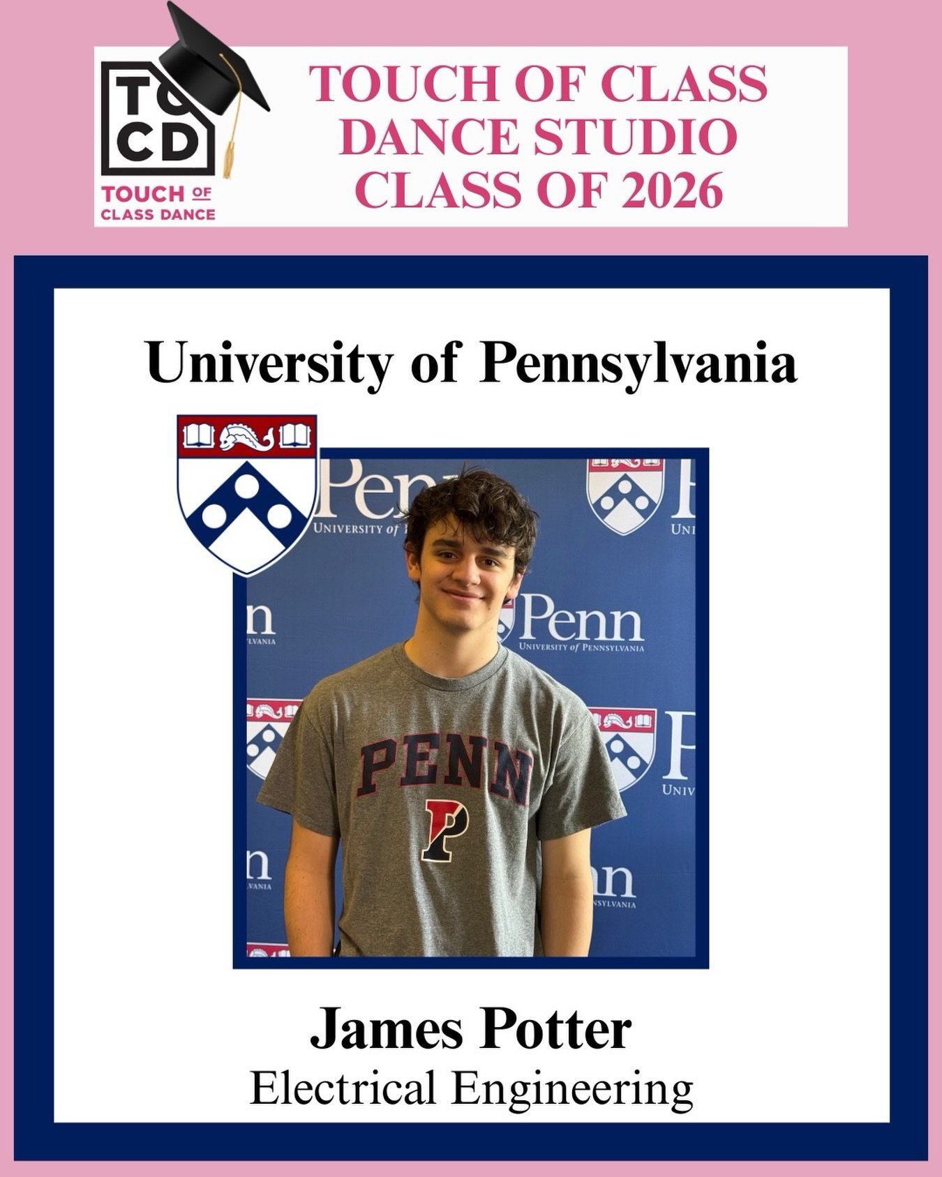 ✨ Senior Spotlight: James Potter ✨

With 10 years of dance behind him, and 2 of those spent here in our studio, James has made such a lasting impact on our dance family. His drive, determination, and commitment push him to always give his best, while