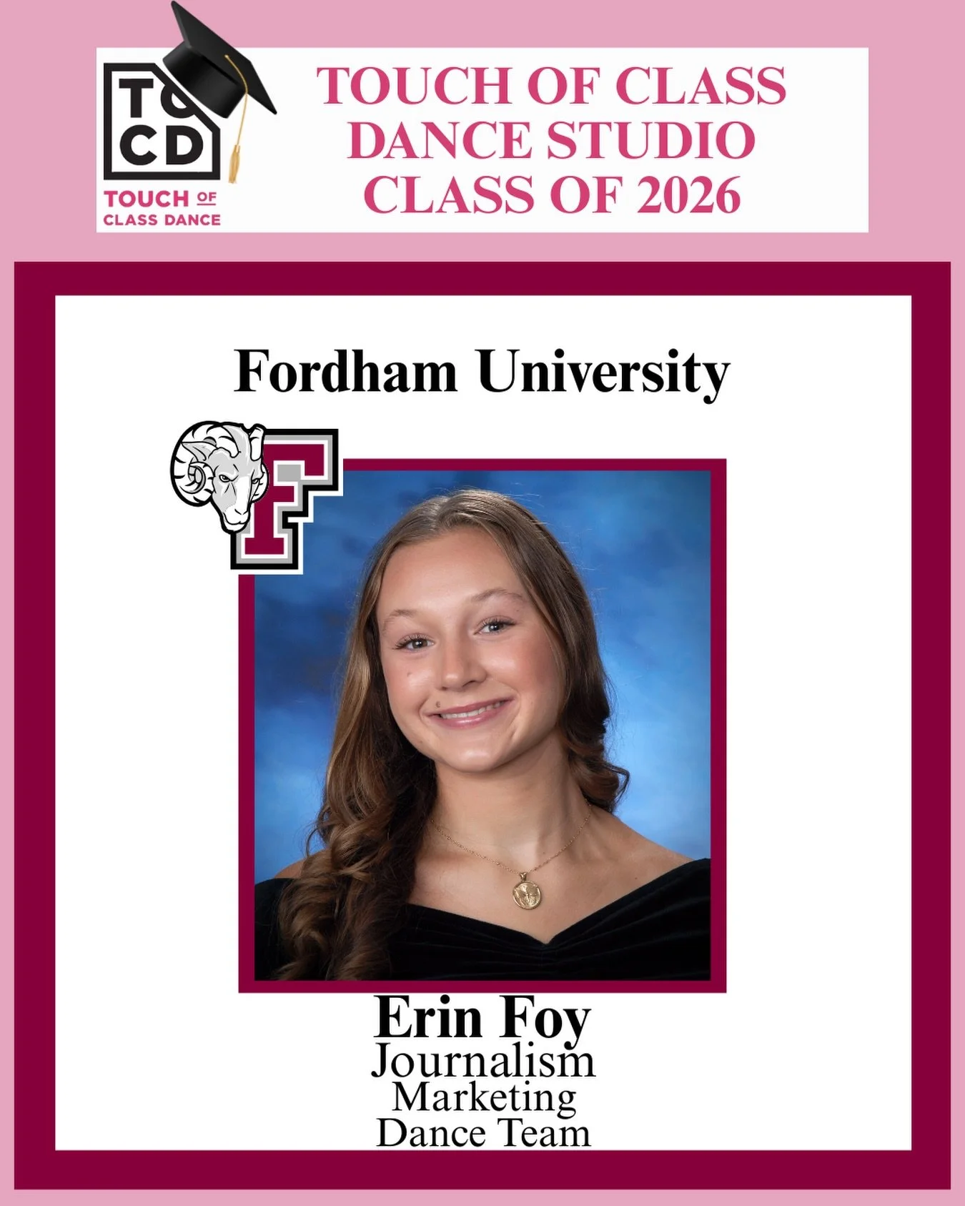 ✨ Senior Spotlight: Erin Foy ✨

Erin has been dancing since she was just 3 years old, and for the past 6 years, she has been such a special part of our studio family. From dancer to teacher, she has shared her passion, leadership, and kindness with e