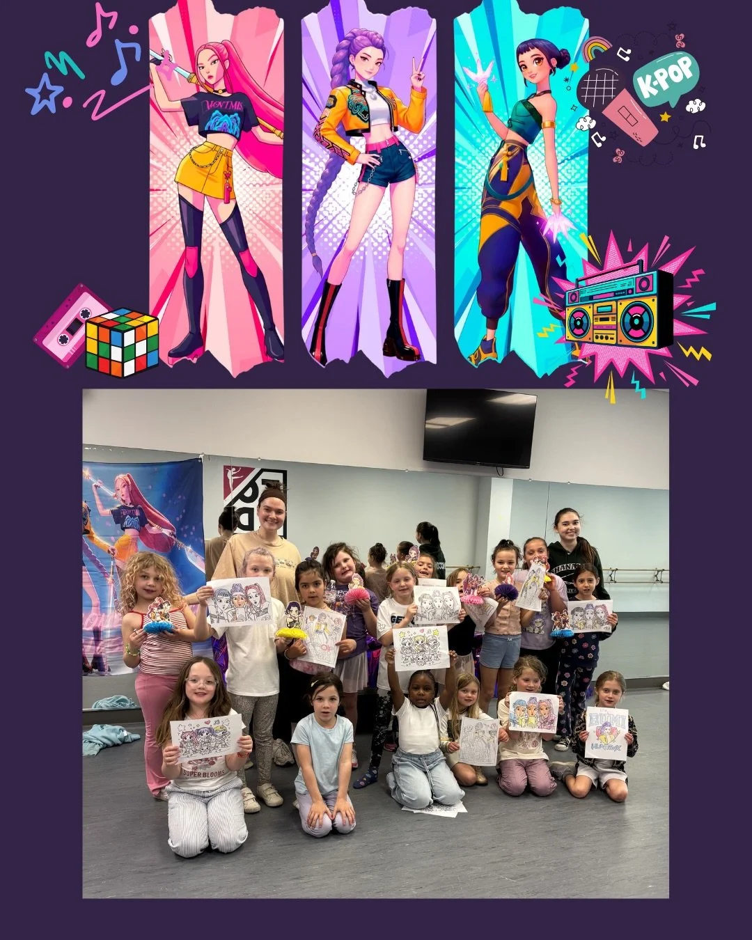 We had so much fun at our K Pop Demon Hunter Dance Party! Looking for more opportunities to dance with us - Dance Camp is bringing ALL the fun this summer! ✨

Get ready to dance, perform, create, and party with TWO unforgettable themes:
🌺 Lilo &amp;