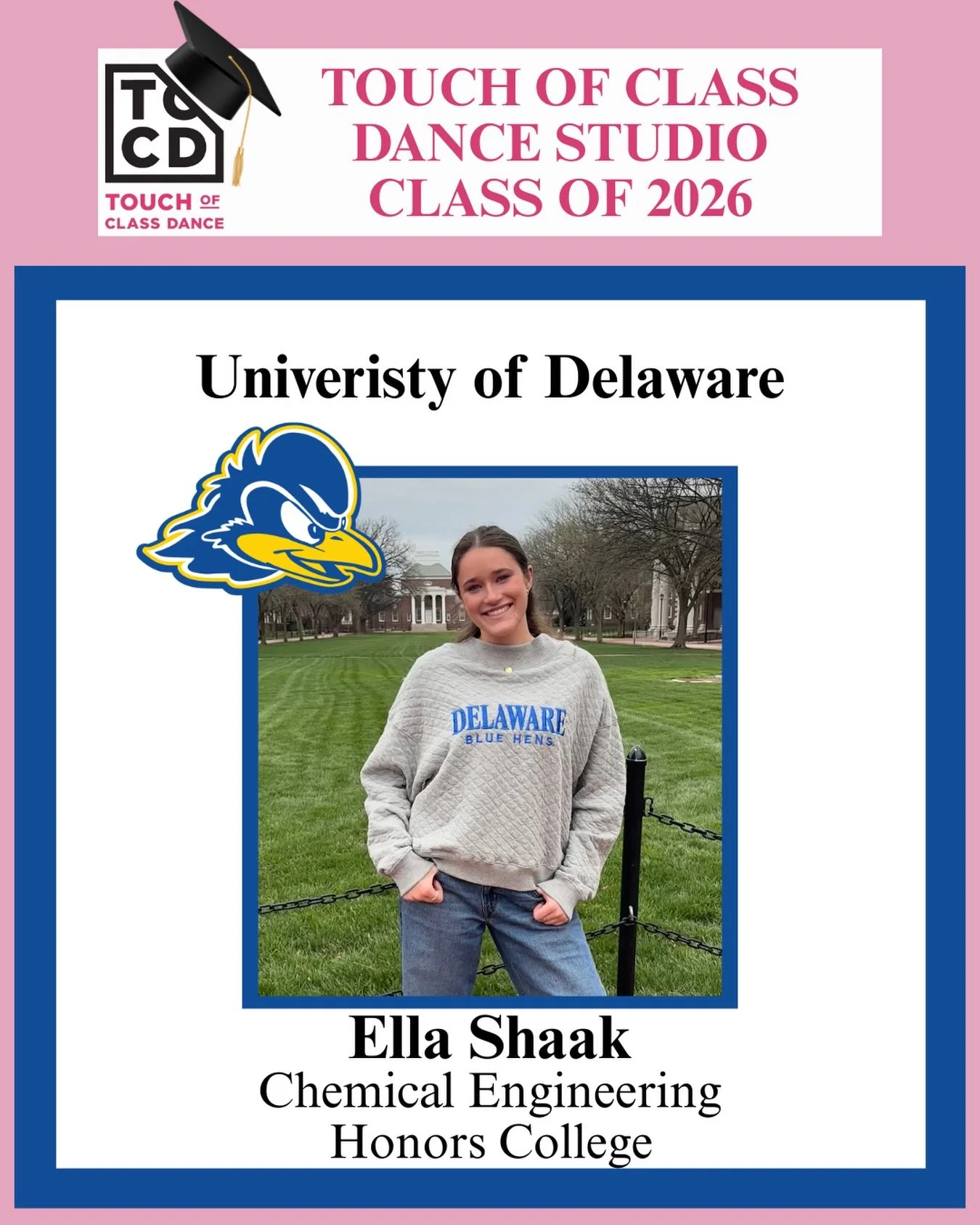 ✨ Senior Spotlight: Ella Shaak ✨

From twirling through our studio doors at just 2 years old to preparing for an incredible future, we are so proud to celebrate Ella Shaak! Ella&rsquo;s go-getting personality, determination, and dedication to everyth