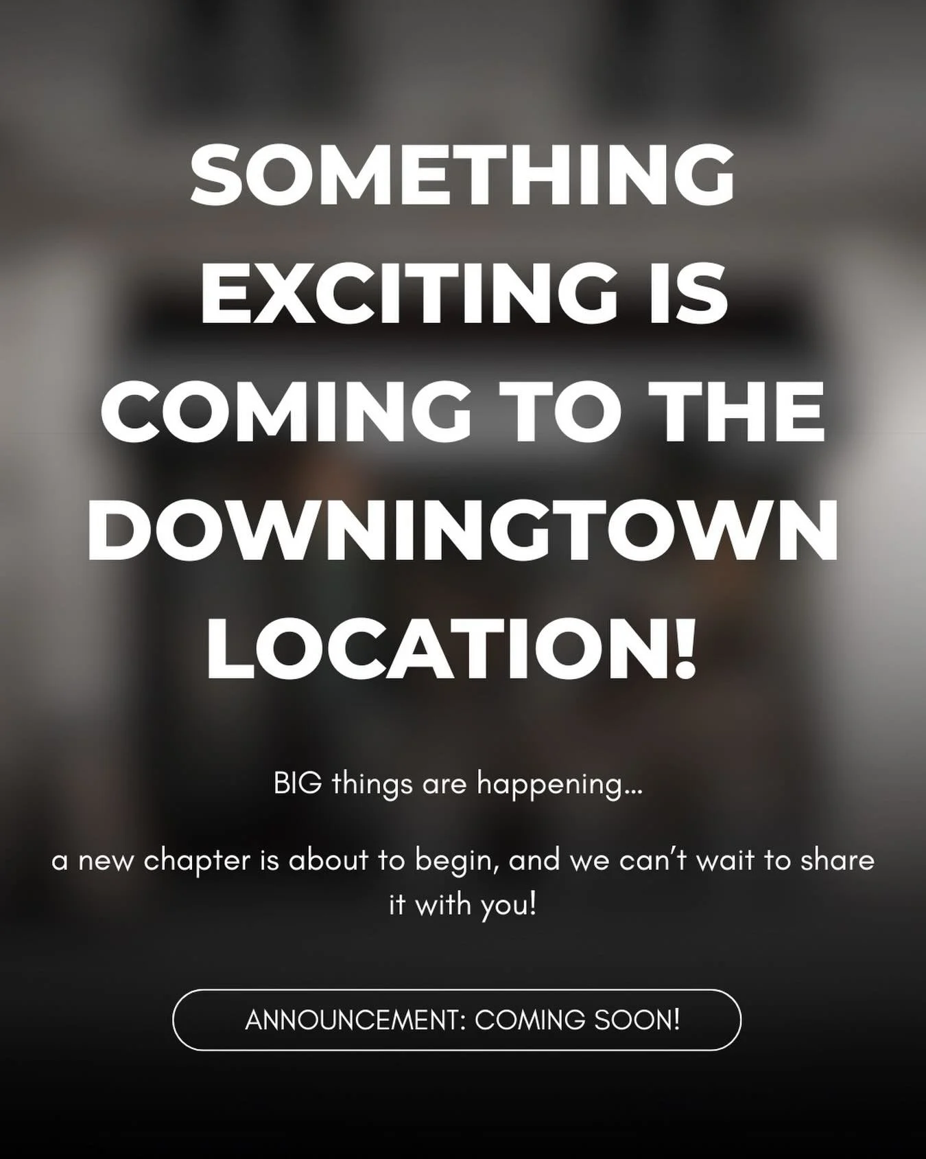 BIG things are happening&hellip; 

A new chapter is about to begin, and we can&rsquo;t wait to share it with you. 👀

Stay tuned&hellip; an exciting announcement is coming soon! 🩰🎉