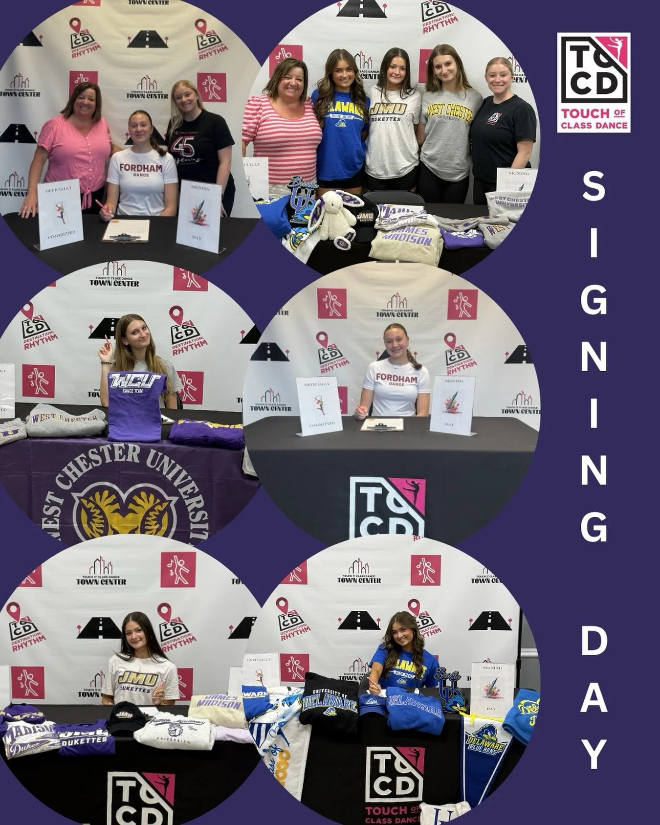 ✨ SENIOR SIGNING DAY ✨

Today we celebrate four incredible seniors as they take the next step in their dance journeys! Through years of hard work, dedication, countless rehearsals, and unwavering passion, these dancers have earned spots on their coll
